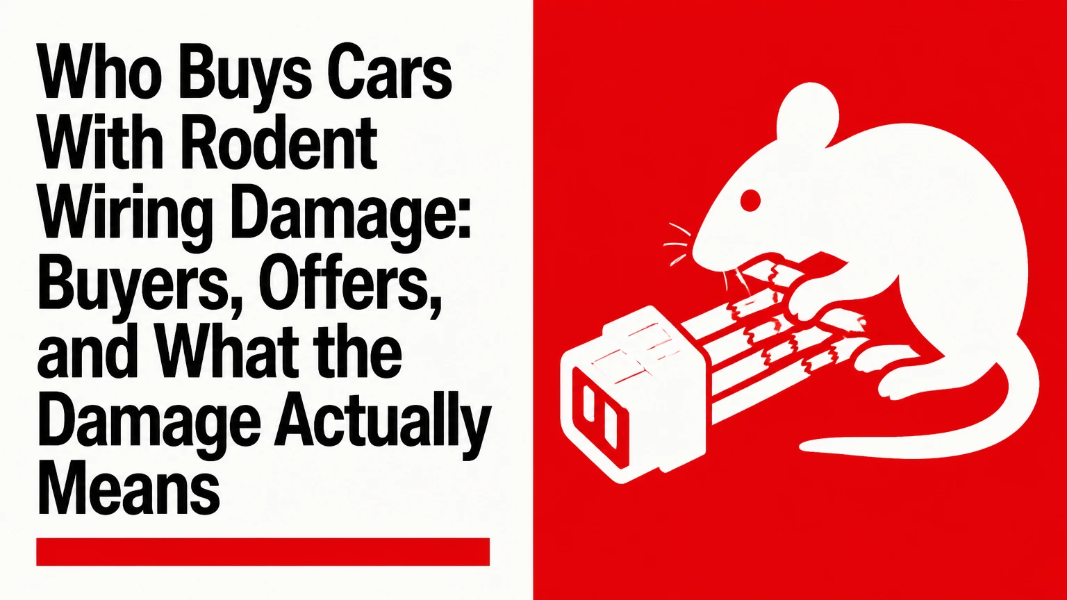 who buys cars with rodent wiring damage