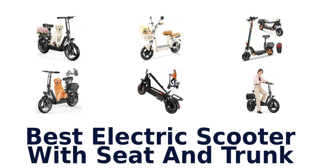 Best Electric Scooter With Seat And Trunk