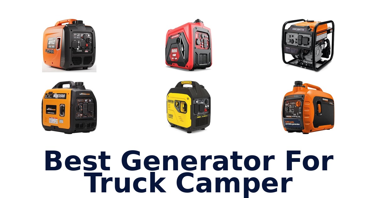 Best Generator For Truck Camper