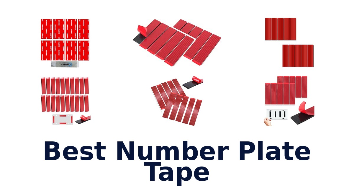Best Number Plate Tape