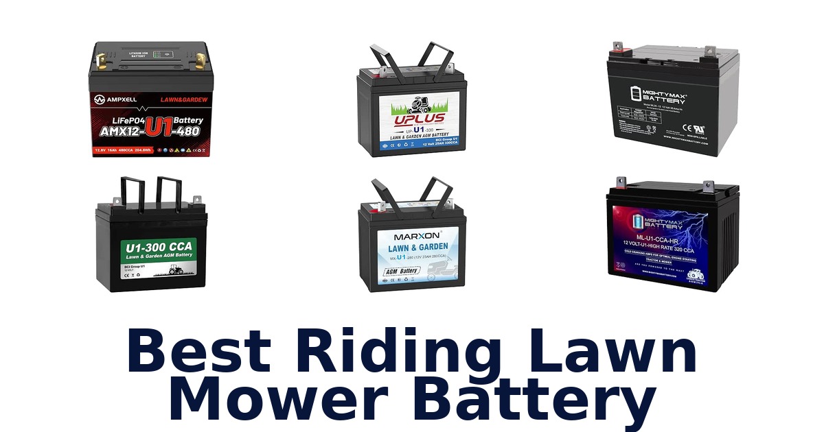Best Riding Lawn Mower Battery