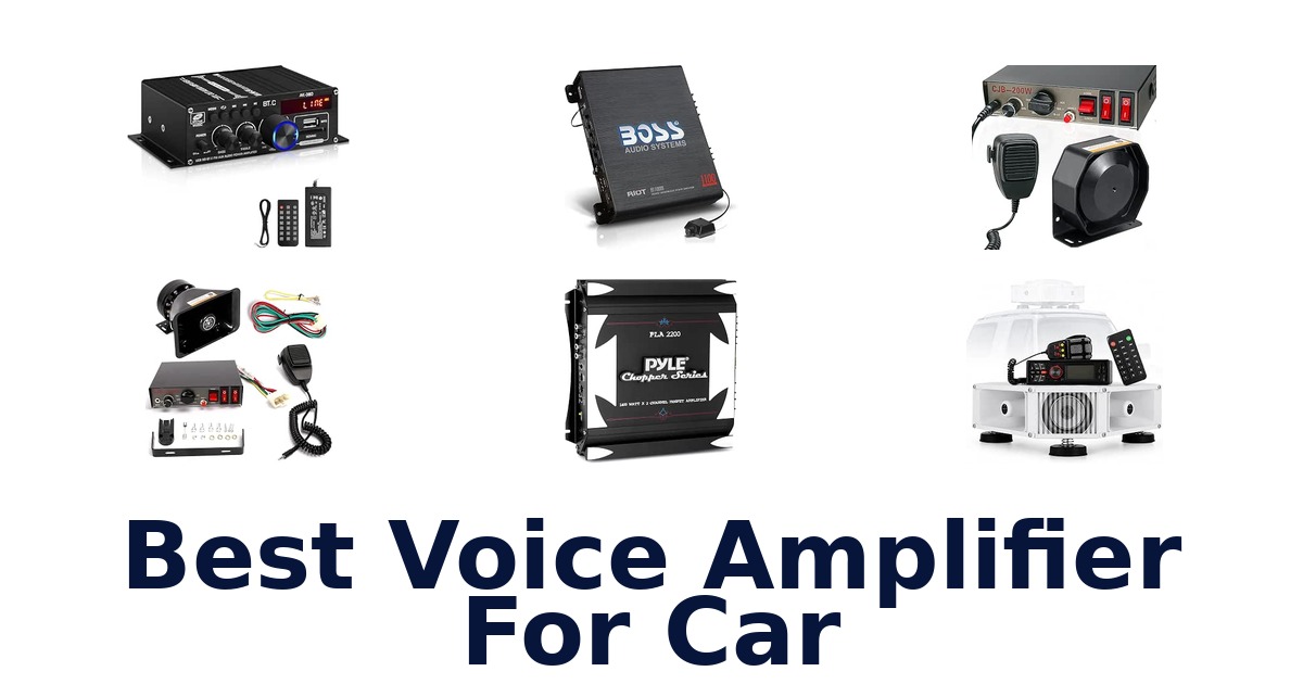 Best Voice Amplifier For Car
